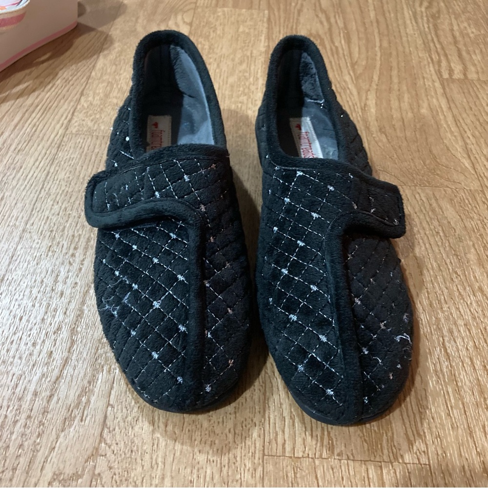 Marpen Foamtreads Black Slippers Size 39